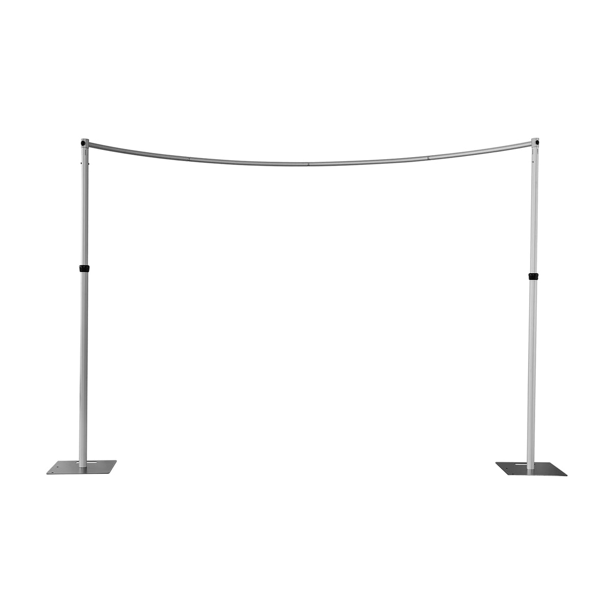 Hecis Pipe and Drape Curved Backdrop Stand, 6-10' Tall x 10' Wide Adjustable Curved Backdrop Kit for Event, Party, Trade Shows and Wedding Decor…