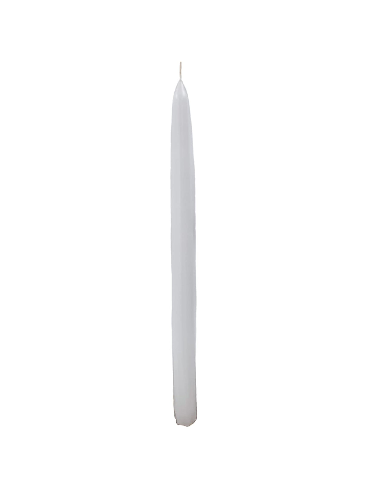 12 Inch Taper Candles, Premium Quality Candles Hand-Dipped Tapered Candles, Dripless, Smokeless and Unwrapped Bulk Pack for Events - Set of 12 (12 Inches, White)