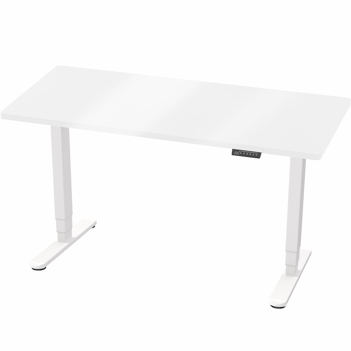 VIVO Electric 60 x 24 in Dual Motor Sit Stand Desk, Memory Height Adjustment, 2B Series, White Dry Erase Top White Frame, DESK-KIT-2W6WE