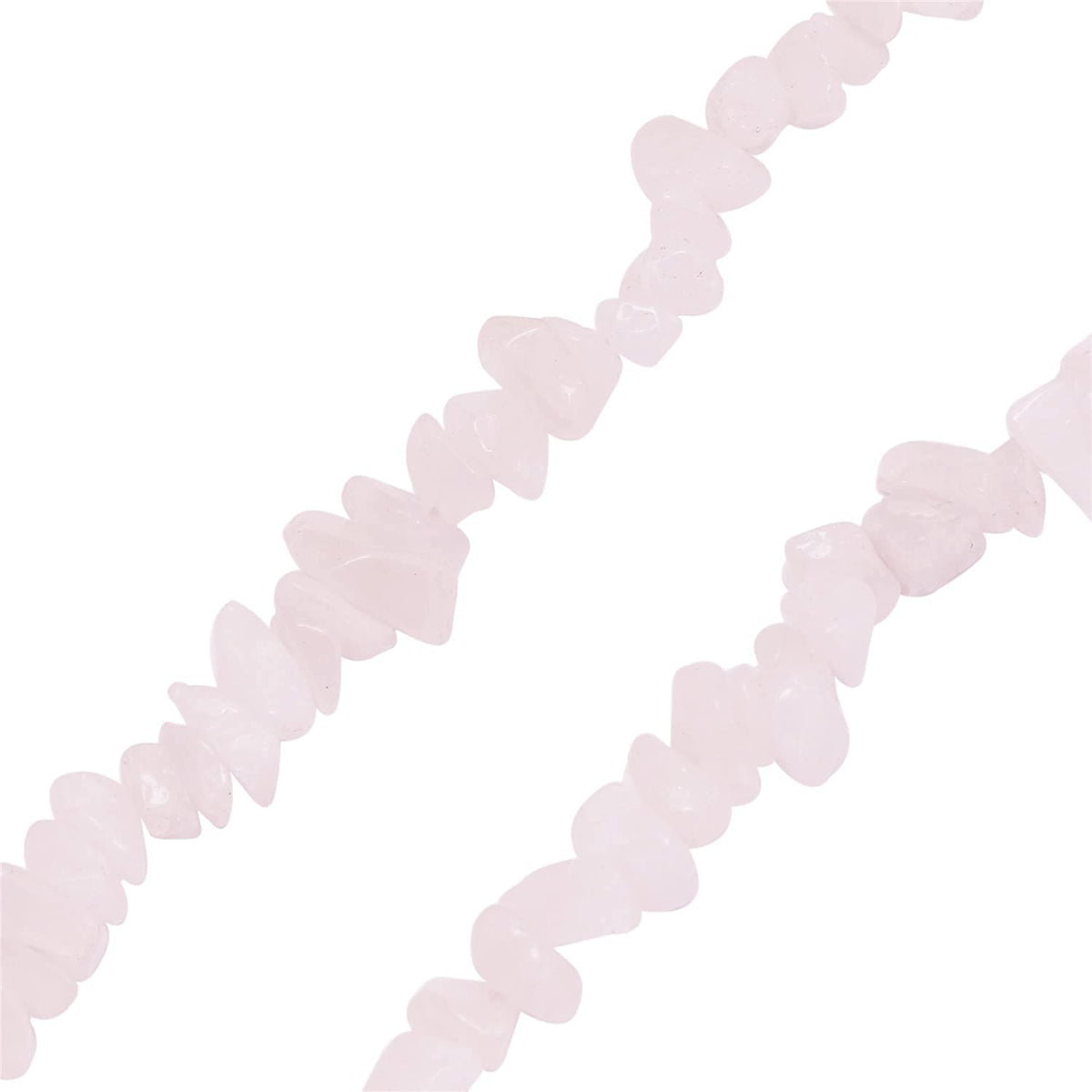 450PCS Pink Quartz Irregular Chip Stone Beads 5-8mm Gemstones Crystal Loose Bead for Jewelry Making Bracelet Necklace DIY Craft Finding