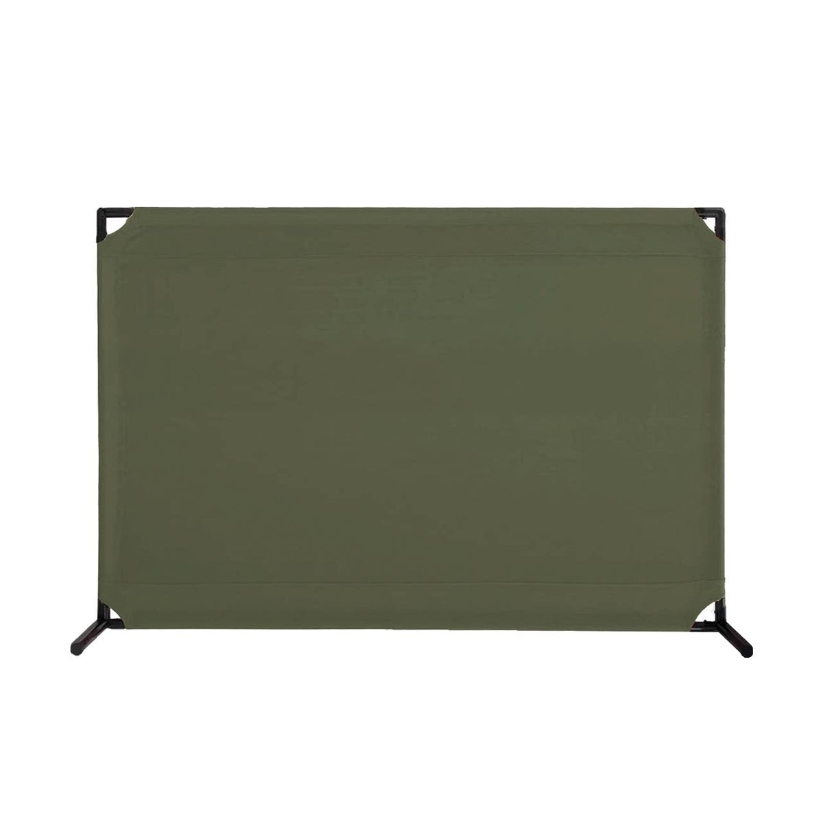 Versare 4' x 6' Two-Position Value Partition (Olive) | Mobile Canvas Panel Screen | Portable Room Divider | Flame Resistant Polyester Canvas Panels (VP4)