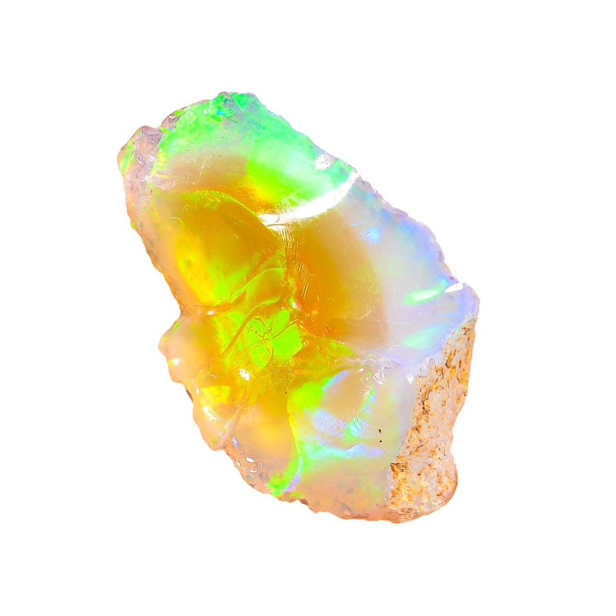 Rough Wire Fire Ethiopian Opal Loose Gemstone | 09.50 Cts Lightweight Raw Crystal Healing Stone for Handmade Jewelry Making