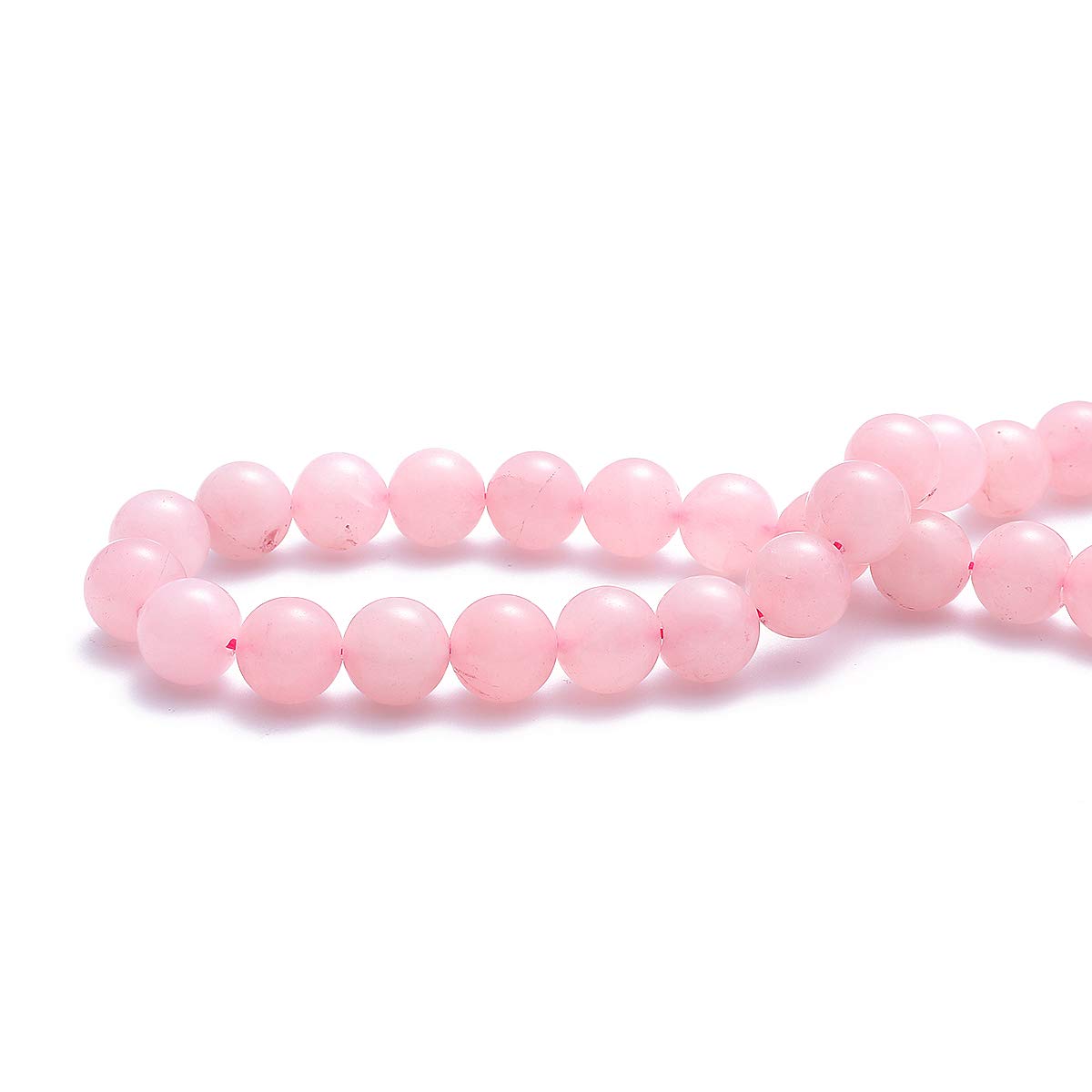 BEADIA Natural Rose Quartz Crystal Stone Round Loose Semi Gemstone Beads for Jewelry Making 12MM 32PCS