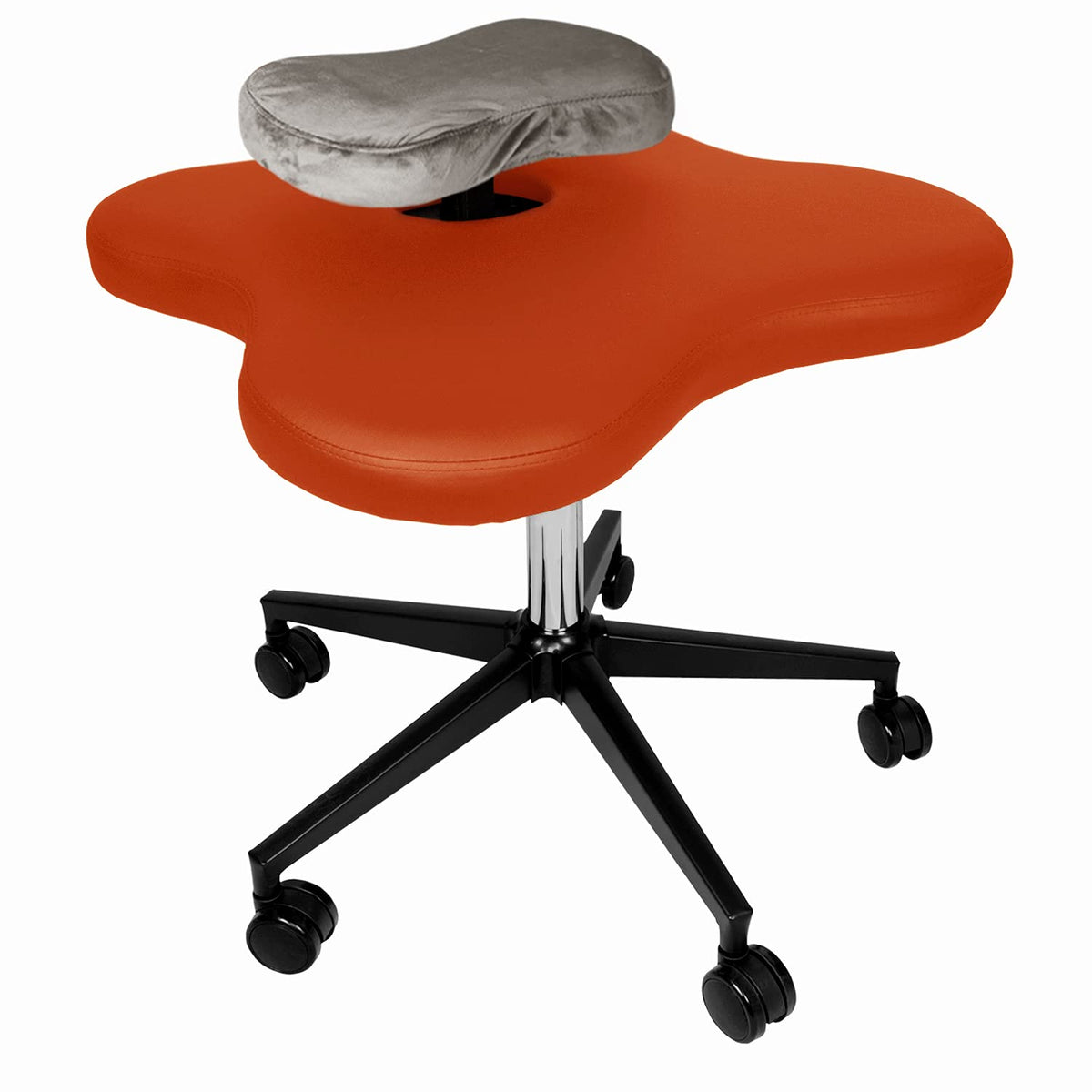Ergonomic Cross-Legged kneeing Chair, 360° Swivel Meditation Seat for Office Home, Height Adjustable Posture Corrective Seat with Wheels, Criss Cross Yoga Chair for Reducing Back Pain