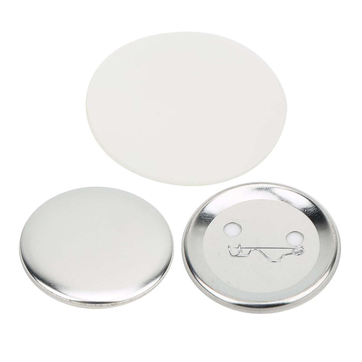 100 Sets 56mm Badge Pin Button Parts, Badge Making Supplies Crafts Materials for Button Maker Machine