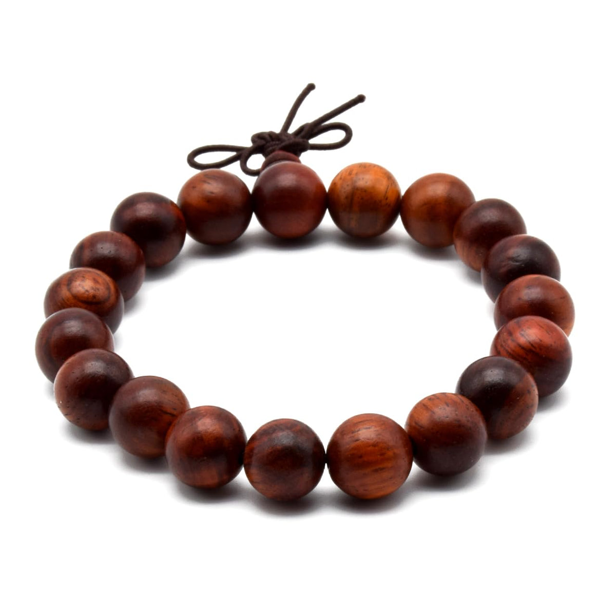 Zen Dear Unisex Natural Rosewood Prayer Beads Buddha Buddhist Prayer Meditation Mala Necklace Bracelet (10mm 19 beads)