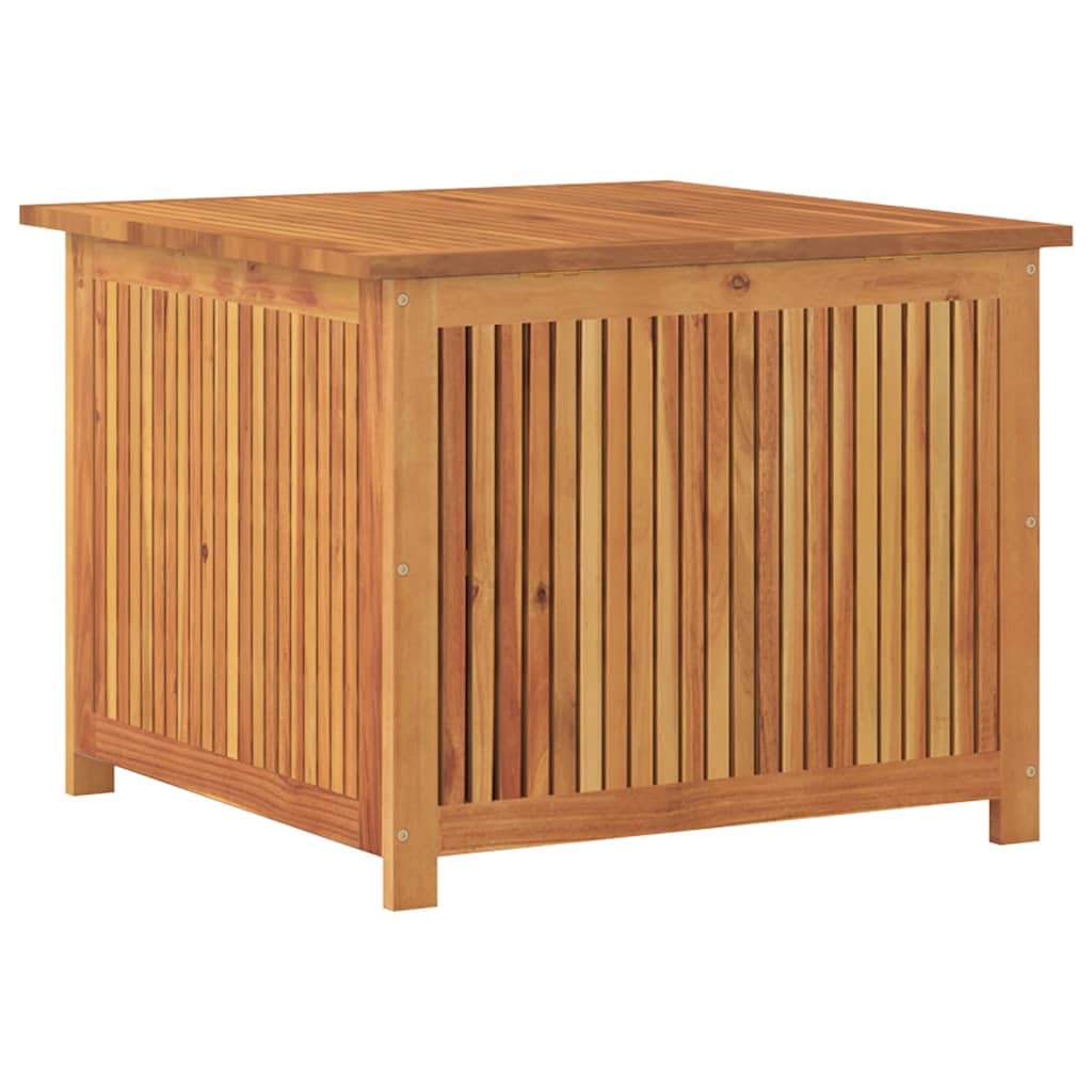 Tonture Natural Acacia Wood Storage Box, 29.5x29.5x22.8 in, Outdoor Deck Bin, Patio Furniture, Garden Tool Chest, Weather-Resistant