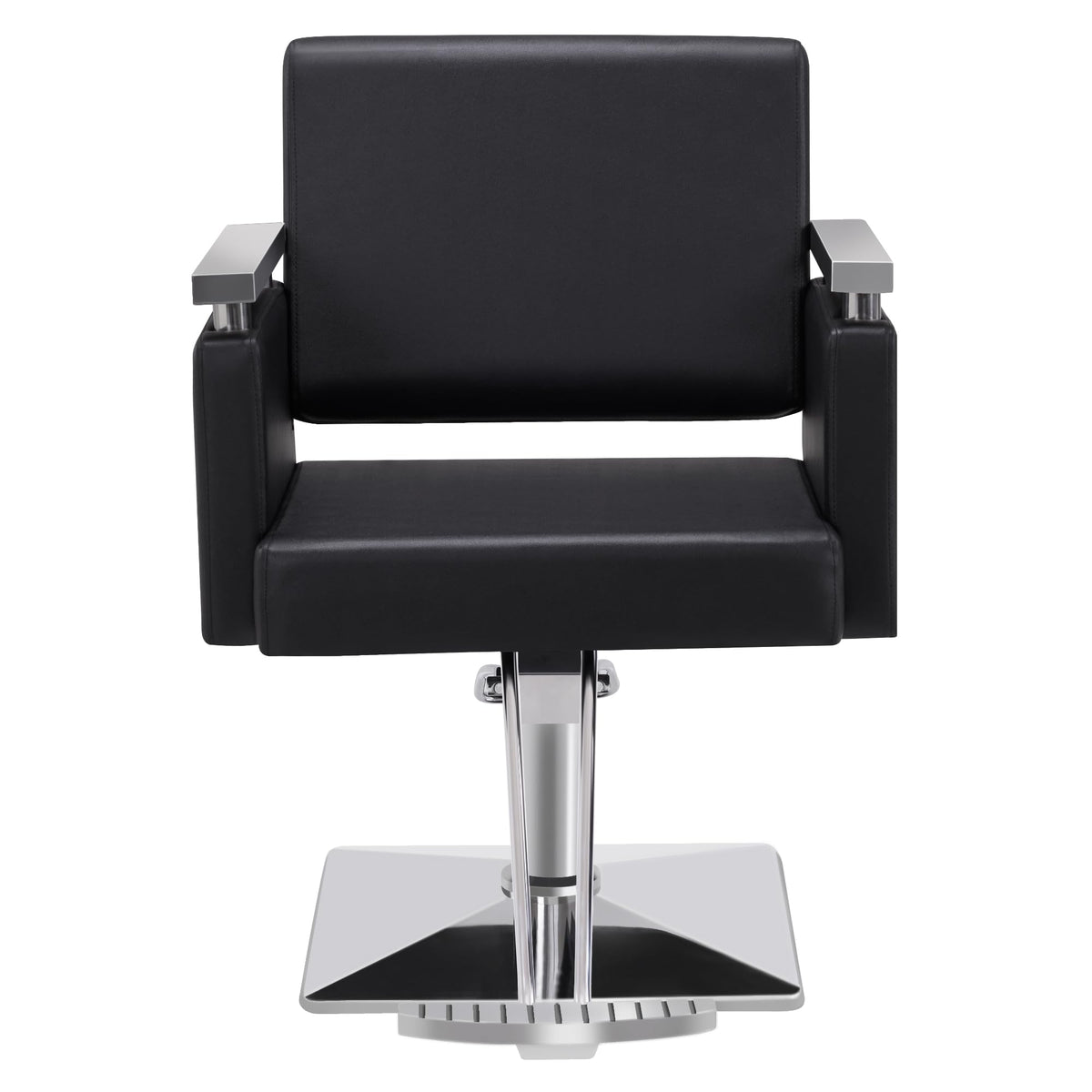 BarberPub Classic Hydraulic Barber Chair Styling Salon Chair for Hair Stylist Beauty Spa Equipment 8808 (Black)