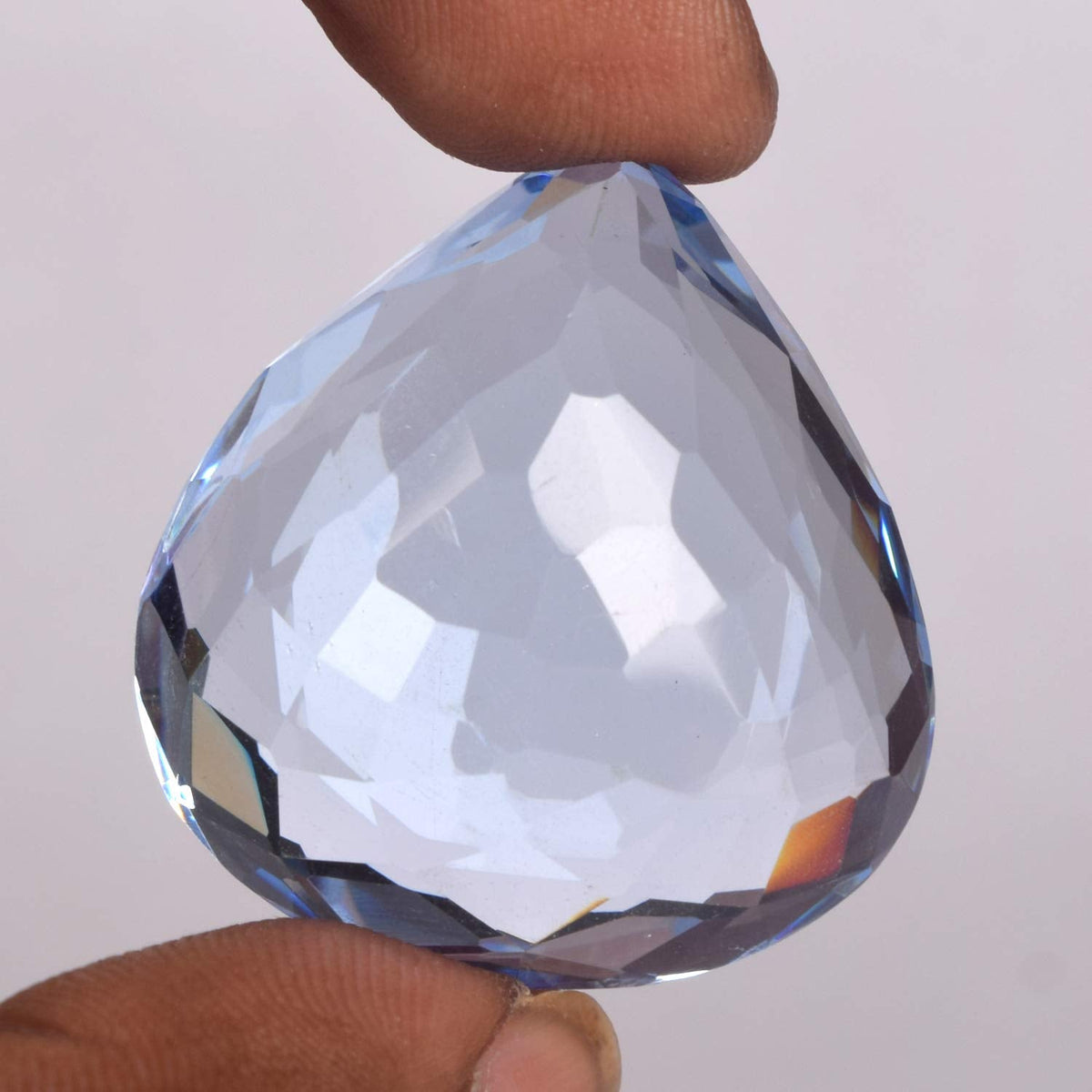 GEMHUB Blue Topaz 77.85 Ct Loose Gemstone Beads