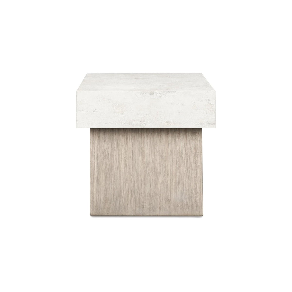 Signature Design by Ashley Jorlaina Modern End Table with Heat Resistant, Scratch Resistant and Fade Resistant Surface, Light Gray & Light Brown