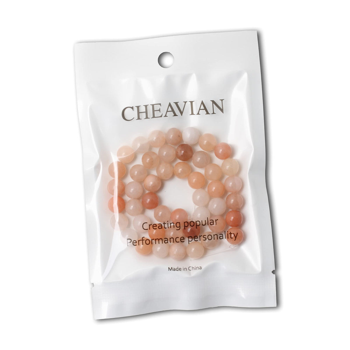 CHEAVIAN 45PCS 8mm Natural Pink Aventurine Round Loose Beads for Jewelry Making DIY Bracelet Necklace Materials 1 Strand 15"