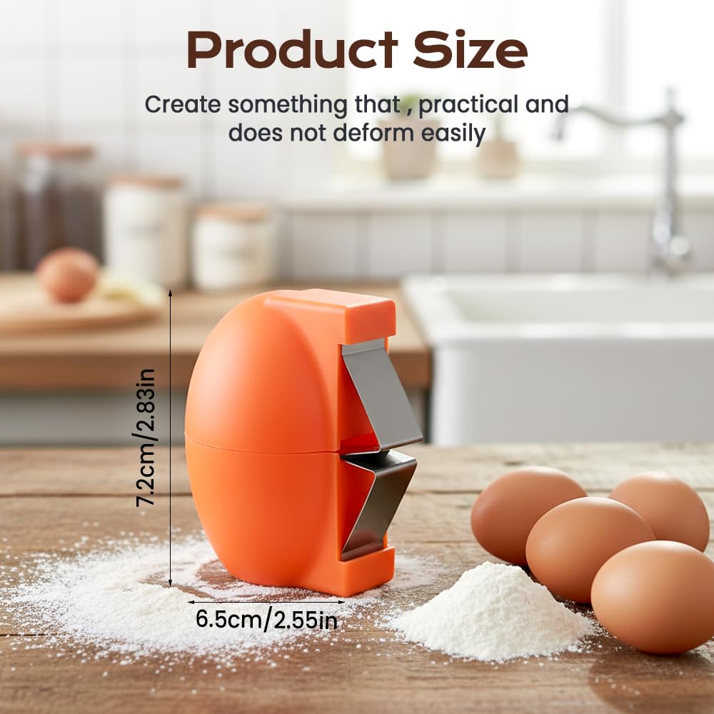 2026 New Egg Shell Opener Egg Cracker Tool, Multifunctional Peeler Shell Remover for Raw and Hard Boiled Eggs, Stainless Steel Egg Cracker Shell Opener for Home Kitchen Use (Yellow 1pcs)