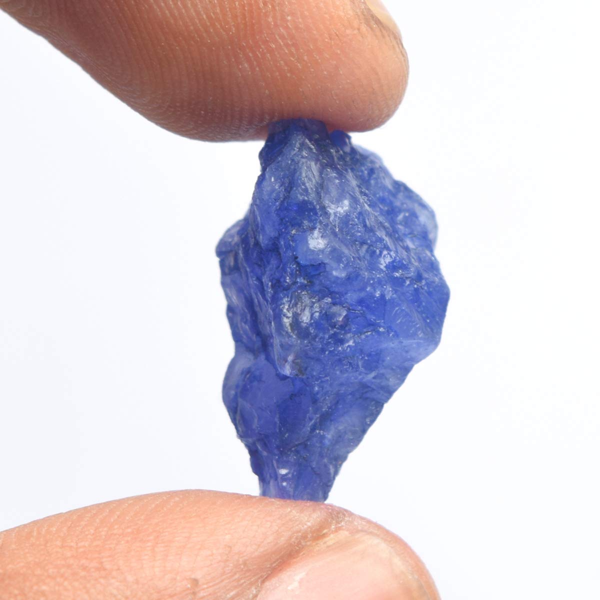 GEMHUB Rough Natural Sapphire 15.00 Ct Rare Raw Blue Loose Gemstone for Jewelry Making