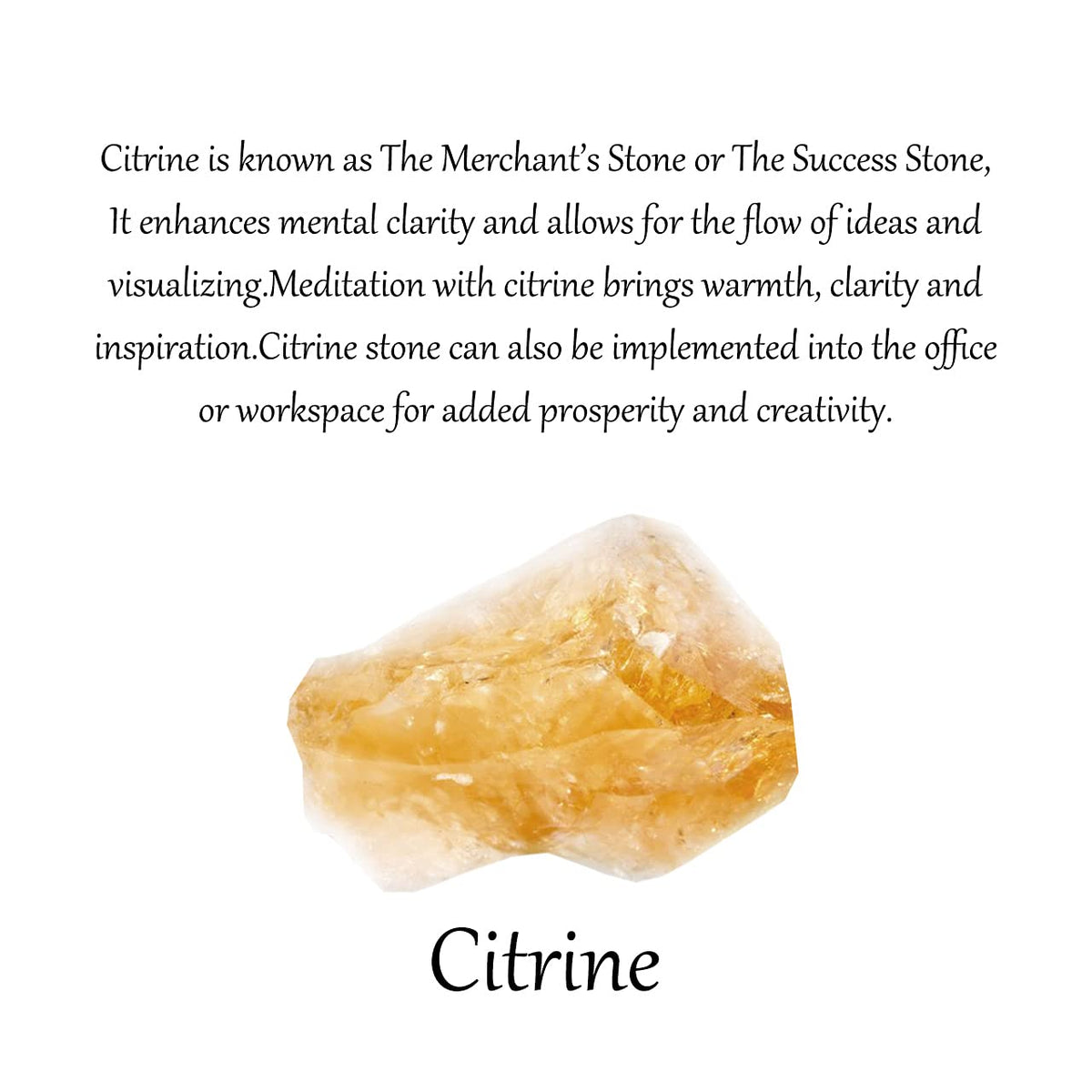 Jovivi Bulk Natural Citrine Healing Crystals Rough Stone Large 1" Raw Rock Crystals for Tumbling, Cabbing, Decoration, Wire Wrapping, Wicca & Reiki - 0.5 lb