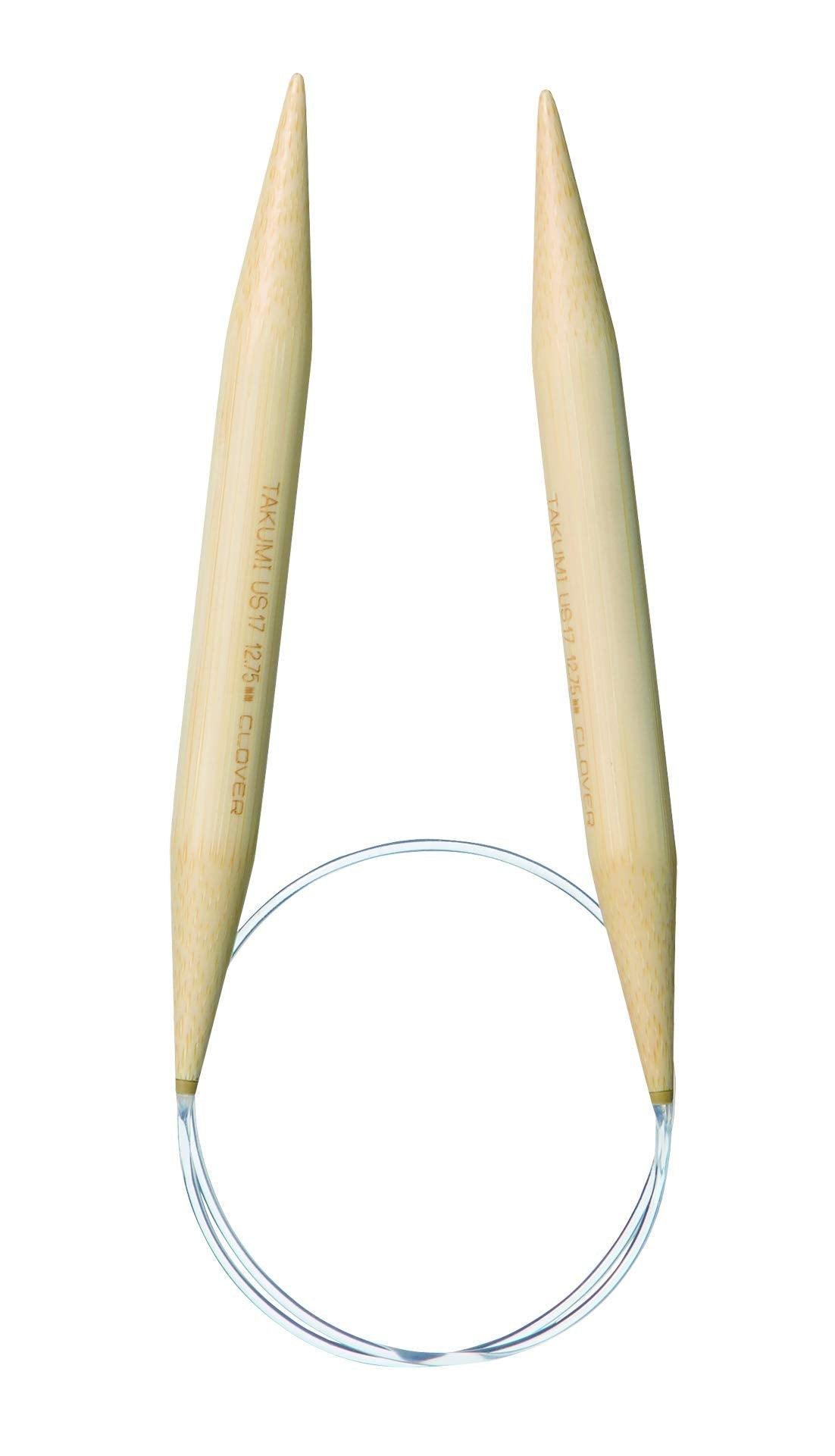 Clover 3016/24-17 No.17 Bamboo Circular Knitting Needles, 24"