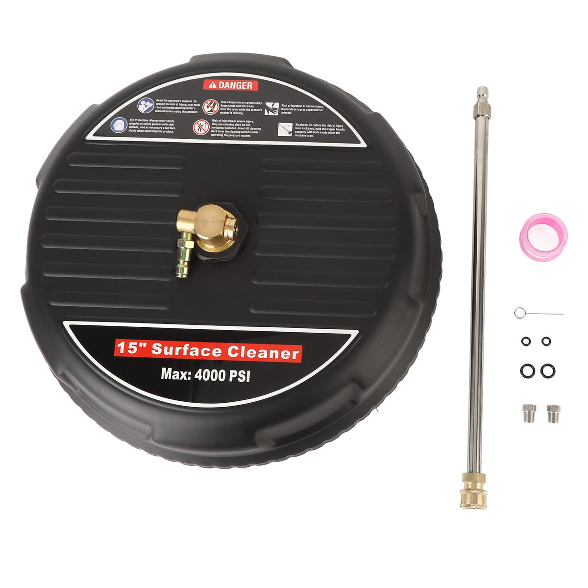 Pressure Washer Surface Cleaner, Strong and Flexible 4000psi Pressure Washer High Speed Rotation Surface Cleaner Attachment for Terrace Walkway Swimming Pool