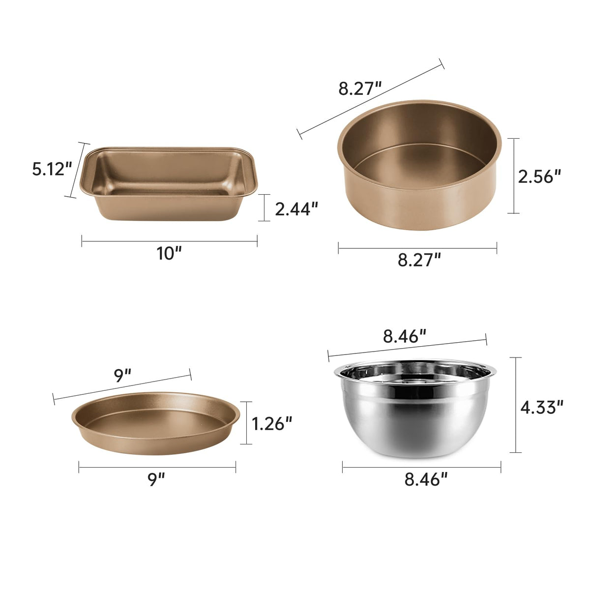 MCK Complete Cake Baking Set Bakery Tools for Beginner Adults Baking sheets bakeware sets baking tools