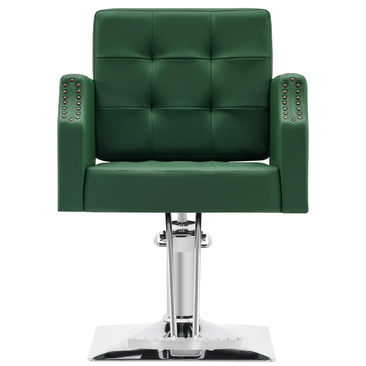 BarberPub Classic Salon Chair for Hair Stylist,Hydraulic Barber Styling Chair,Beauty Salon Spa Equipment 8818 (Green)