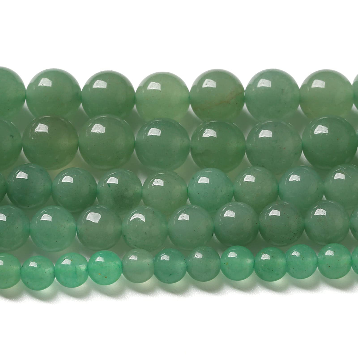 12MM 32PCS Natural Stone Green Aventurine Gemstone Loose Beads for Jewelry Making DIY Bracelet 1 Strand