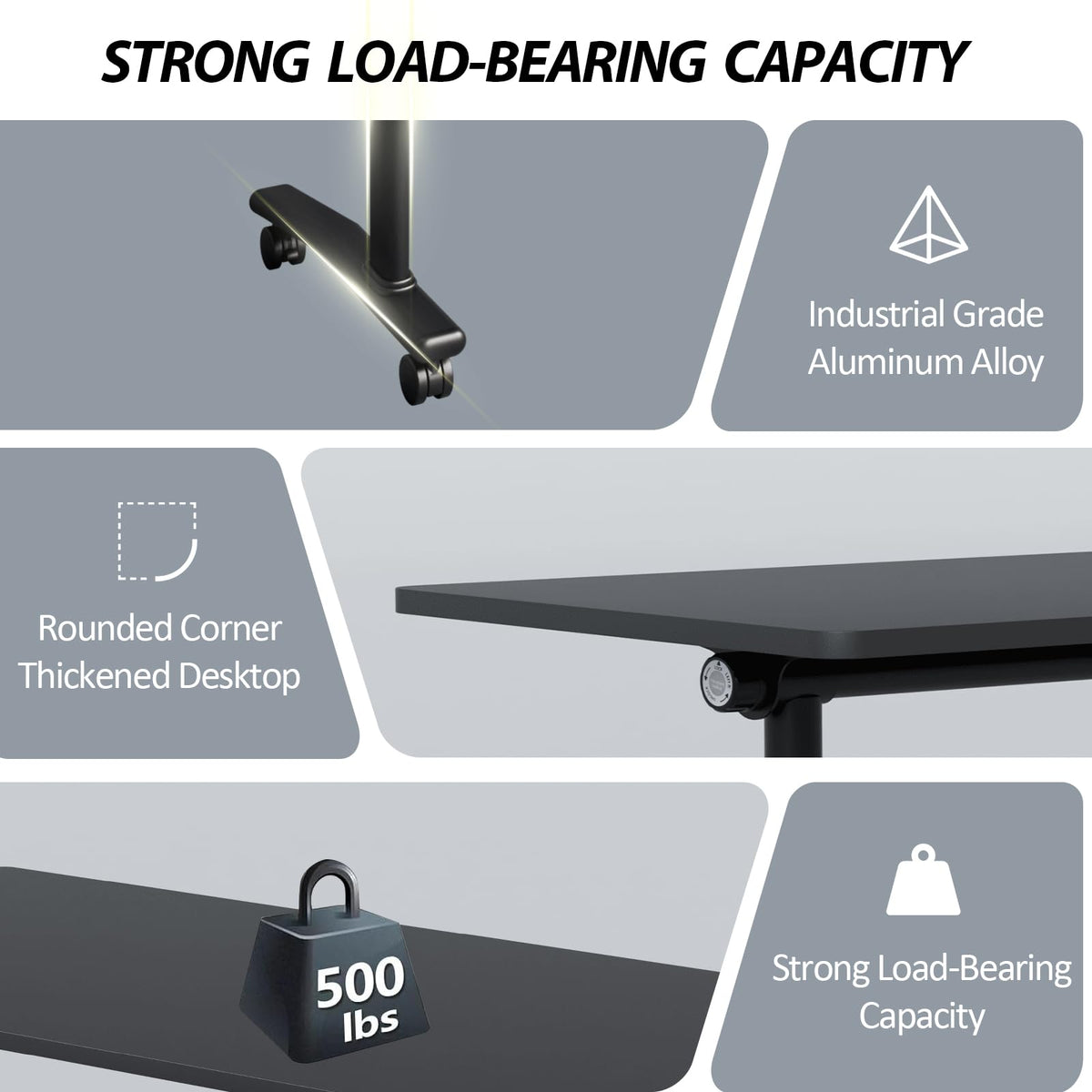 Conference Room Table with Wheels 6ft Folding Modular Large Black Conference Table Foldable Modern Rectangle Training Meeting Tables for Classroom Office(6, Black, D 55")
