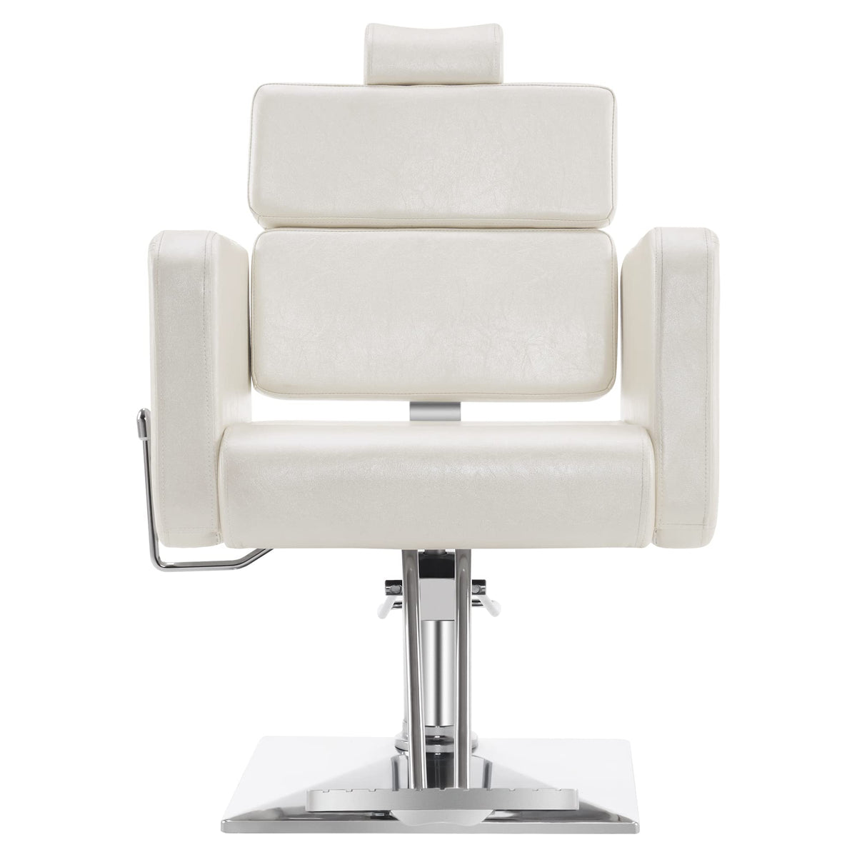 BarberPub Classic Hydraulic Barber Chair, Adjustable Reclining Salon Styling Beauty Spa Chairs, PVC Leather, Barberhop, Hair Salon 2065 (Champagne)