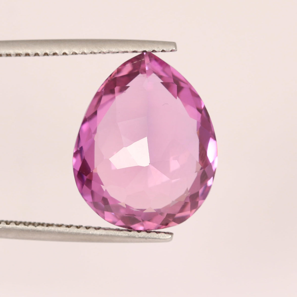 REAL-GEMS Jewelry Making 10.75 Carat Pear Cut U/H Natural Pink Kunzite Loose Gemstone for Pendant