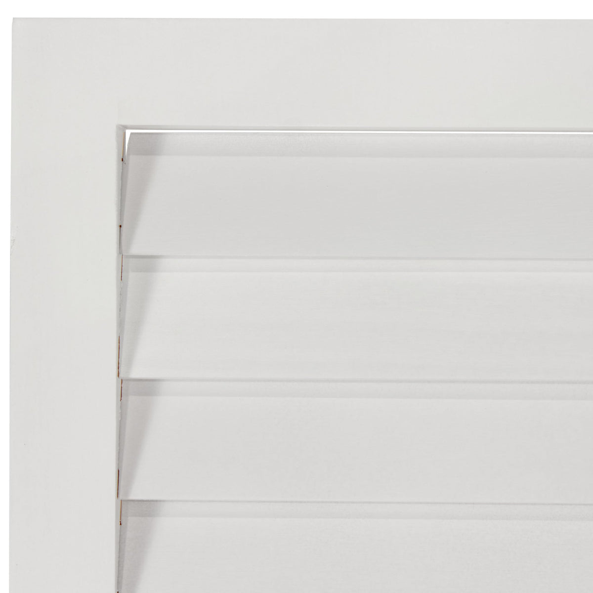 Red Lantern 6 ft. Tall Louvered Beadboard Room Divider White 4 Panel