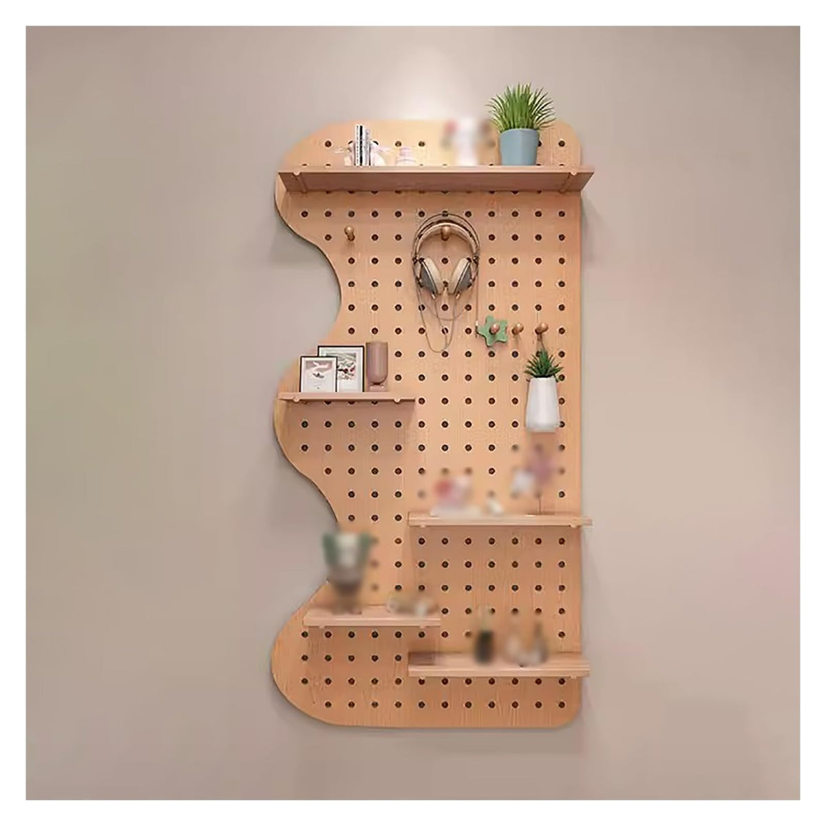 Grid Display Rack Grid Panel for Retail Display Floor Standing Flat Panel Display Stand,Pegboard Panels,Pegboard Wall Organizer,Pegboard Shelf Pegboard Panels Kit,Wooden Peg Boards,Peg Board