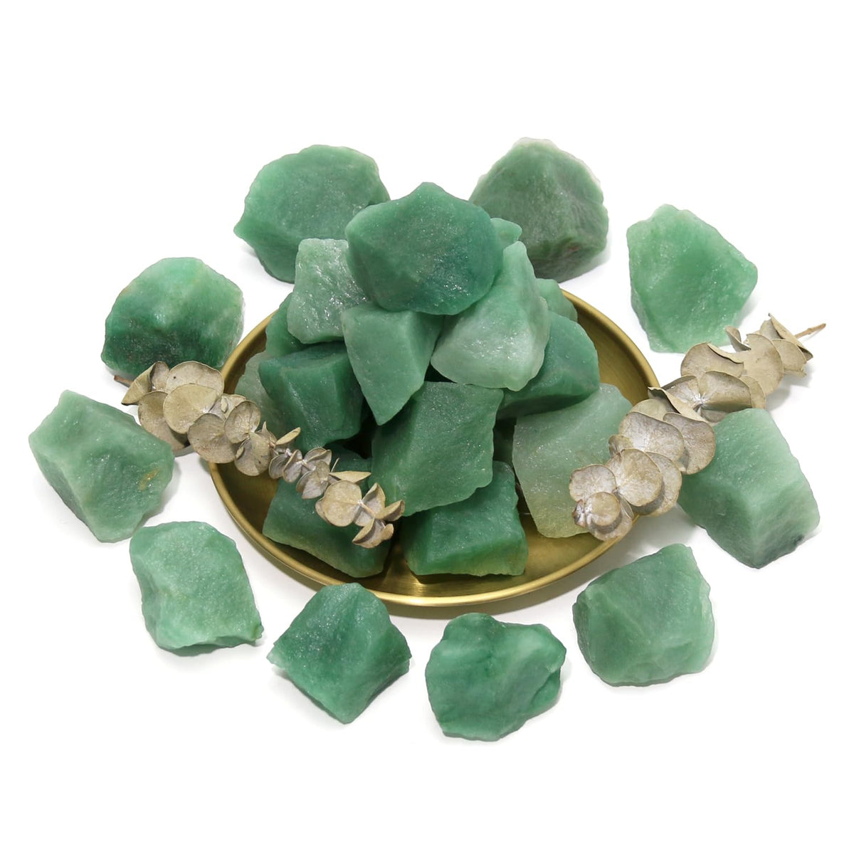 Nvzi Raw Green Aventurine Crystals Bulk, Real Gemstones and Crystals, Rocks and Minerals, Healing Crystals, Quartz Crystals and Healing Stones, Cuarzos Originales De Energia Y Piedras(1LB)