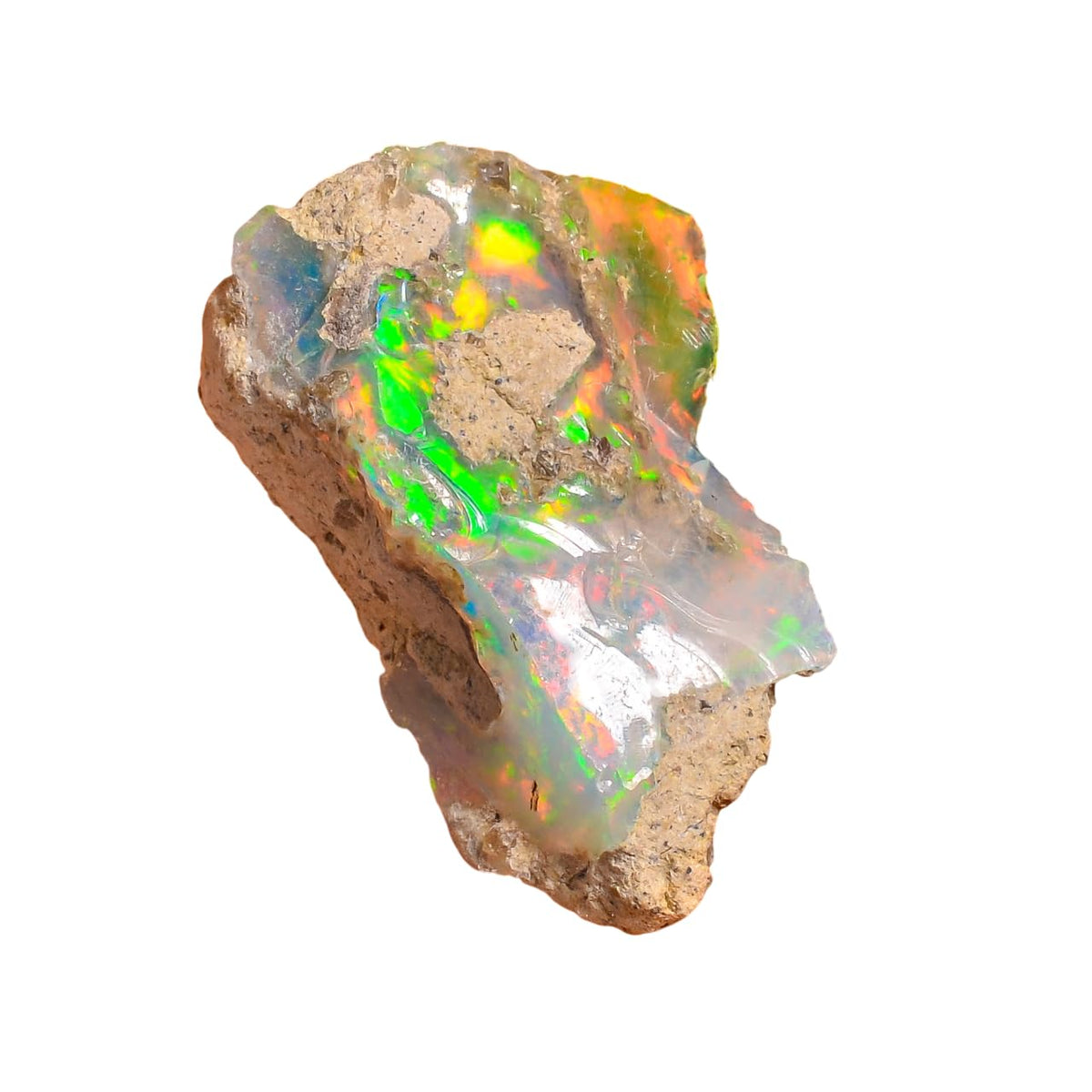 10.50 Cts Elegant Wire Fire Ethiopian Opal Rough Loose Gemstone | Lightweight Raw Crystal Healing Stone for Bracelet Pendant Jewelry Making