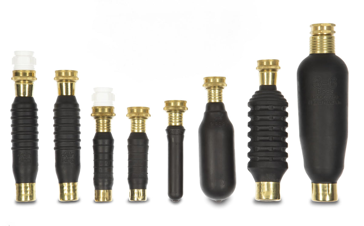 Drain King H34 Unclogs Sewer Lines, Main, and Outside Deck Drains, 3 To 4 Inch