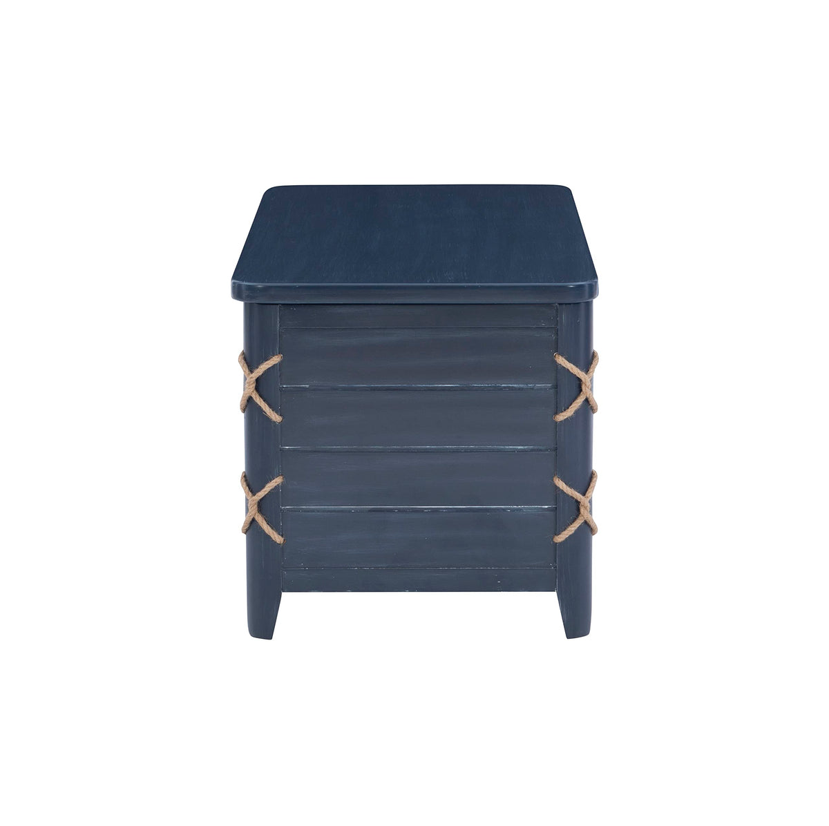Powell Phillip Navy Blue Cedar Chest with Rope Detailing