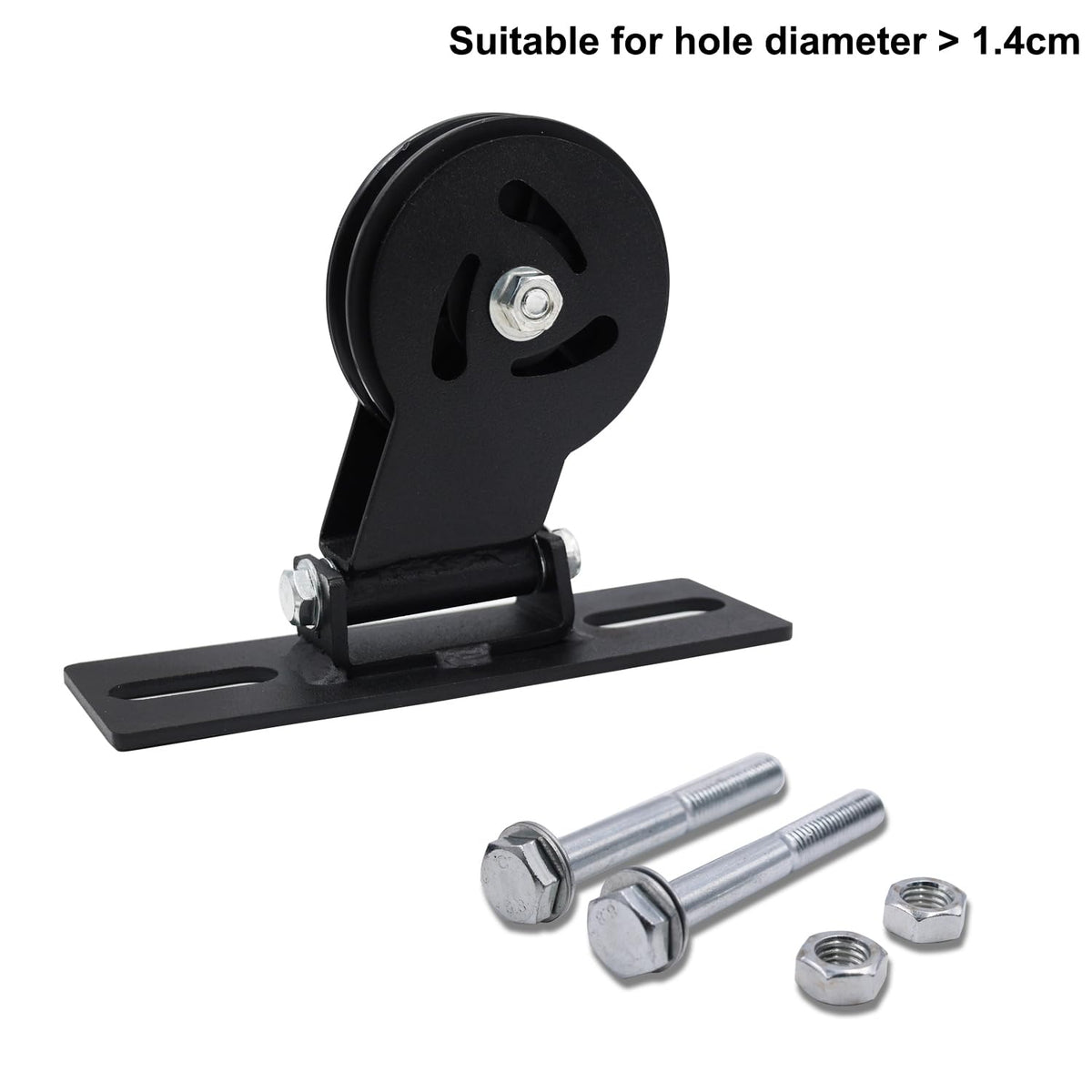 Lights Mountain Cable Pulley System for Squat Racks – Fits 5/8" with Extended Slot Design, Heavy-Duty 180° Swivel Pulley for Smooth Gliding and Full-Body Workouts in Home Gyms