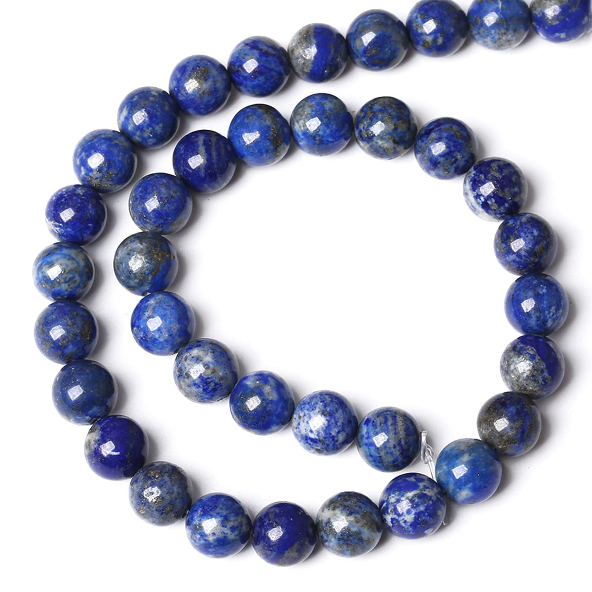 8MM 45PCS Natural Stone Blue Lapis Lazuli A Grade Gemstone Beads for Jewelry Making DIY Bracelet Crystal 1 Strand