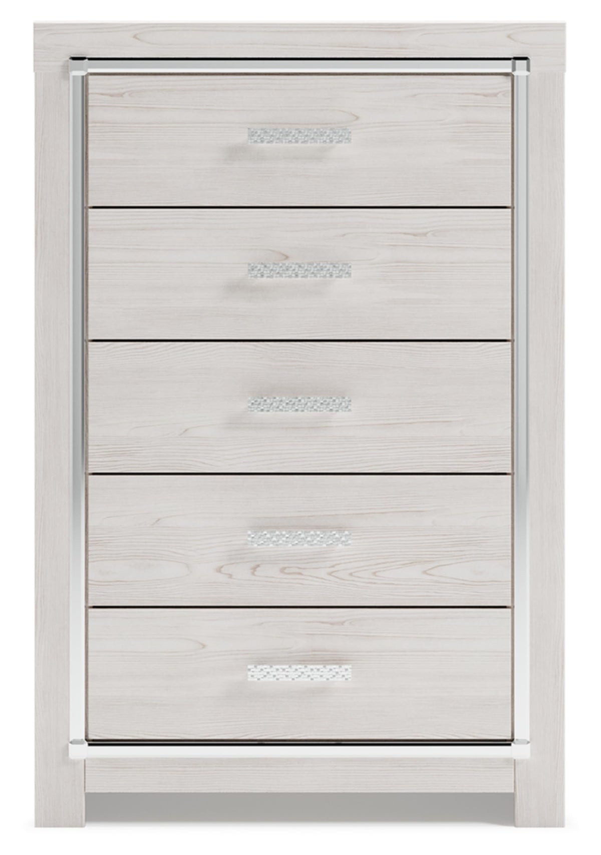 Signature Design by Ashley Altyra Contemporary 5 Drawer Chest, White