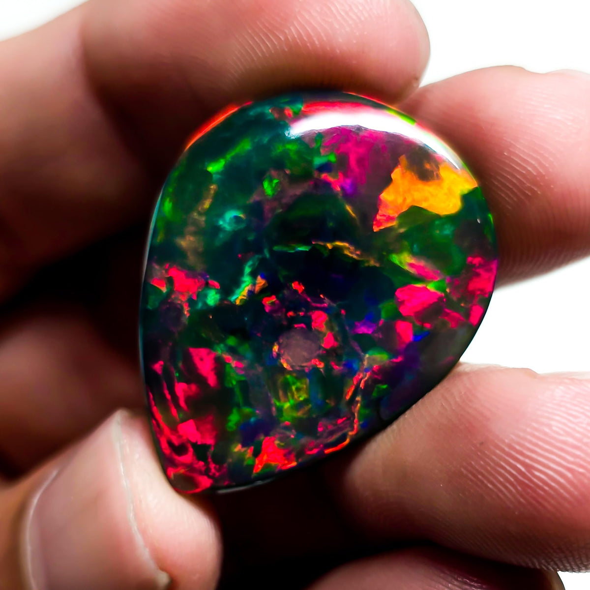 21.50 Ct Welo Fire Ethiopian Opal | Oval Cabochon Loose Gemstone 23x18 mm