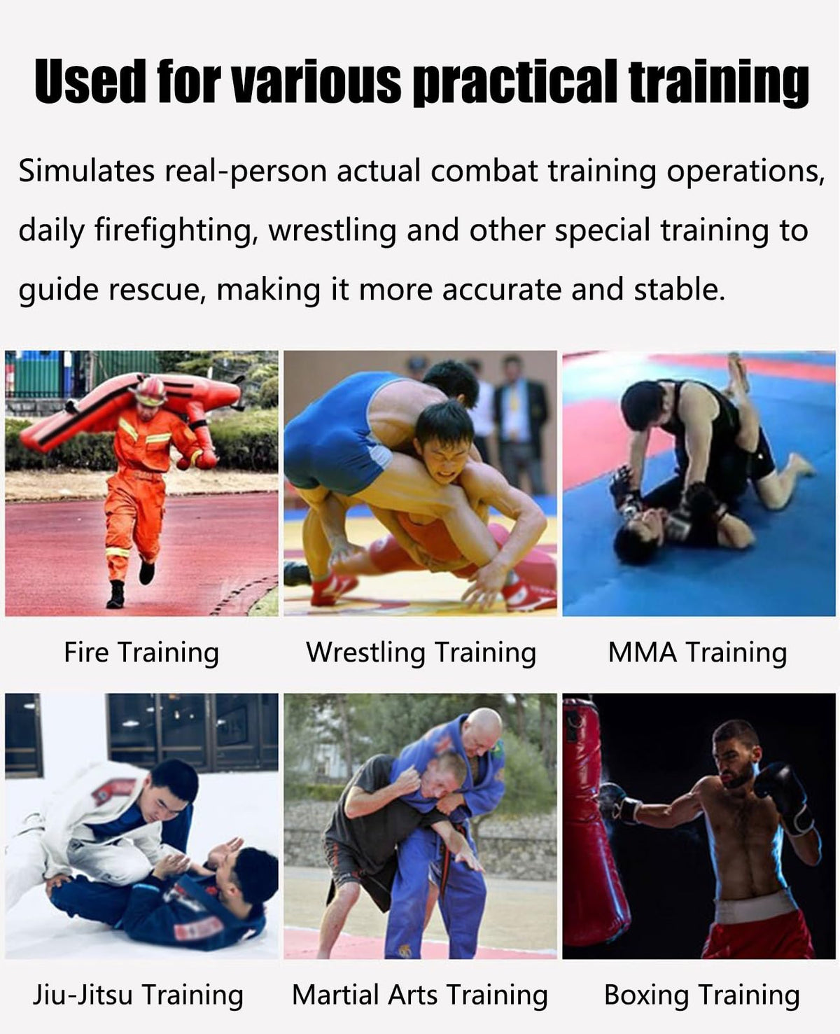 Hanging Grappling Dummy, MMA Wrestling Martial Arts Doll, Brazilian JIU Jitsu Submission Mixed, Movable arms, Durable Canvas Fabrics, UNFILLED(160cm)