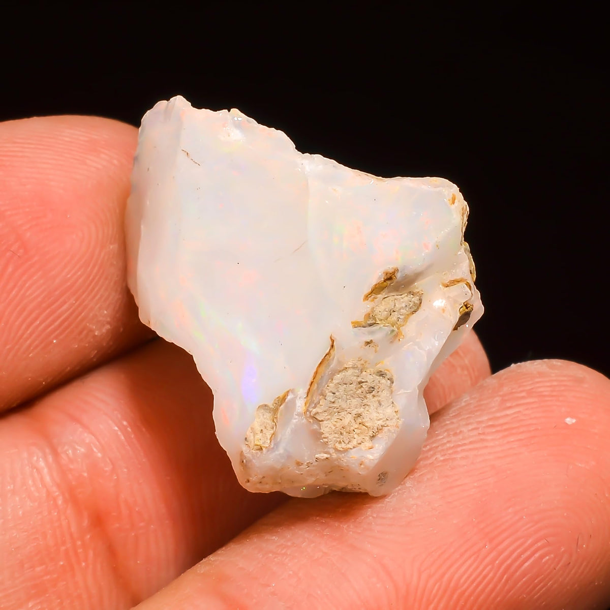 14+ Carat, YASHEE Natural Raw Ethiopian Opal Gemstone, Real Rough Crystals, Chakra Healing, Wholesale Lot, Wire Wrapping, Rock Stone, Birthstone, Crafts & DIY, AA+ Quality For Jewelry Making