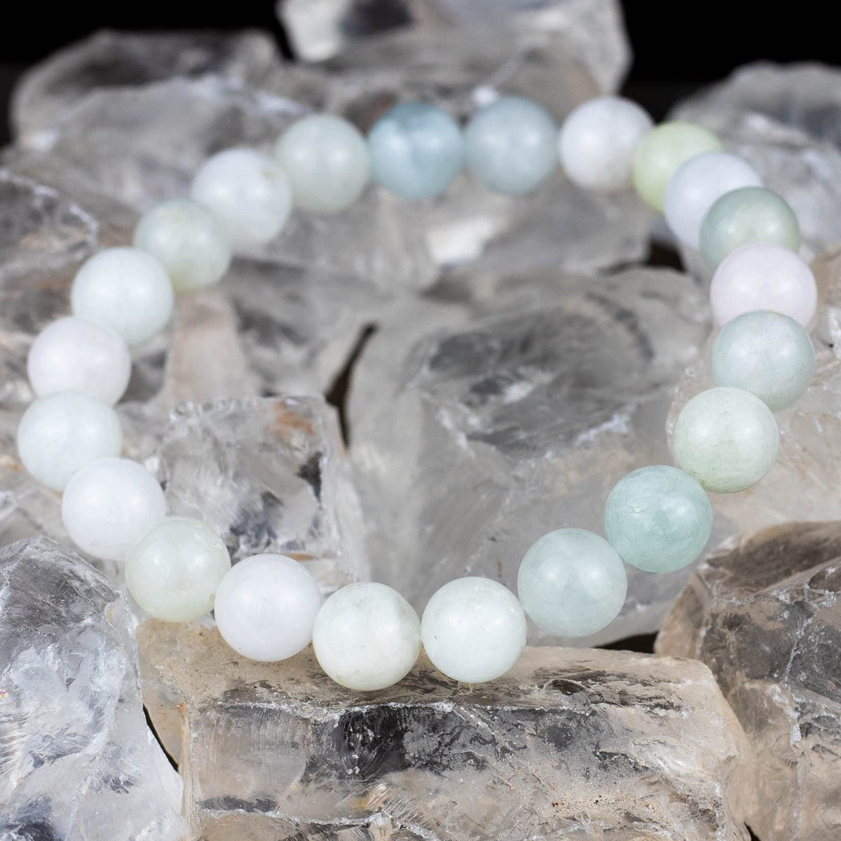 DAZCOLO 8mm Natural Gemstone Stretch Bracelet, Handmade Unisex Crystal Bracelets for Meditation, Yoga, Spiritual Healing & Positive Energy (Multi-Berly)