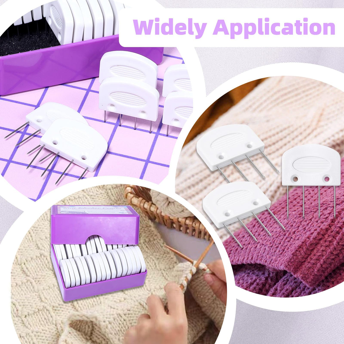 32 Pcs Blocking Combs, Knit Blockers Combs for Blocking, Blocking Pins for Knitting, Knit Blocking Combs for Blocking Knitting, Crochet Sewing Lace or Needlework Projects Tools Device
