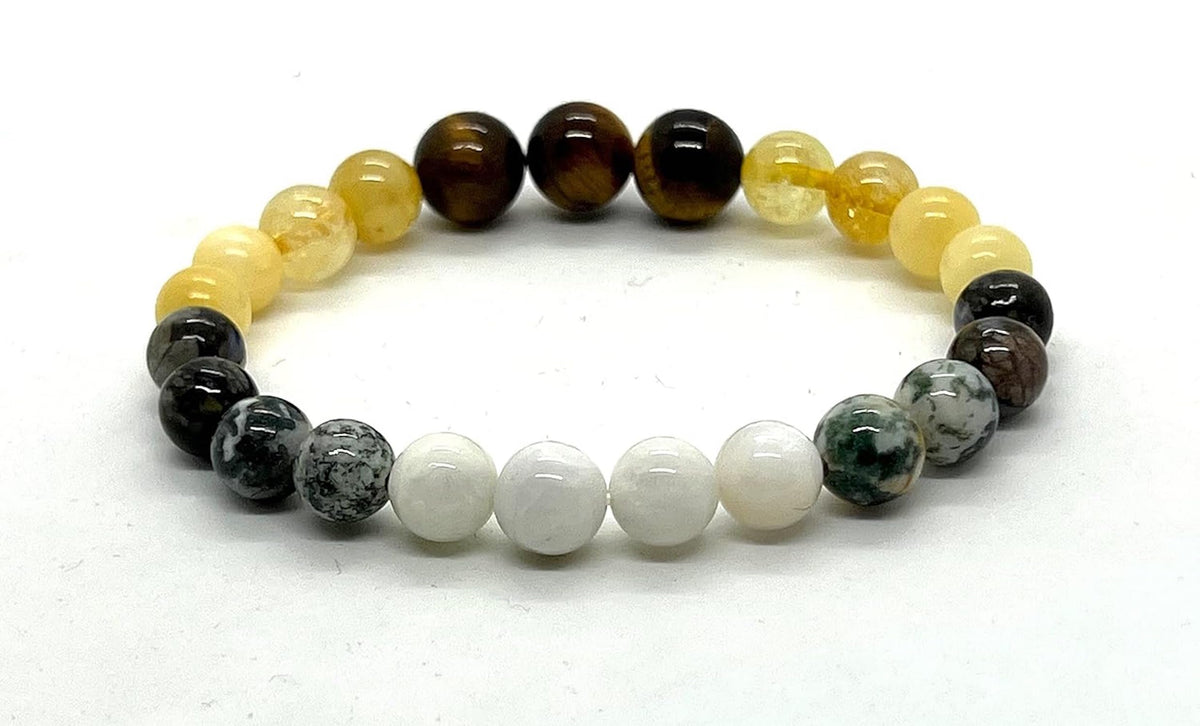 AWAKEN YOUR KUNDALINI Gemini Birthstone Bracelet – Multi-Chakra Balance & Zodiac Energy