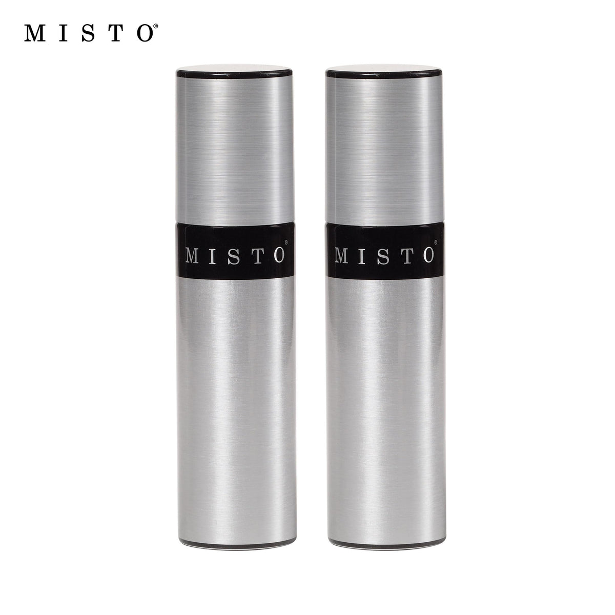 Misto Aluminum Oil Sprayer, Set of 2, Versatile Refillable Aerosol Sprayers for Olive Oil, Vinegar, Lemon Juice, Dressings, and More, Ideal for Cooking, BBQ, and Air Fryers