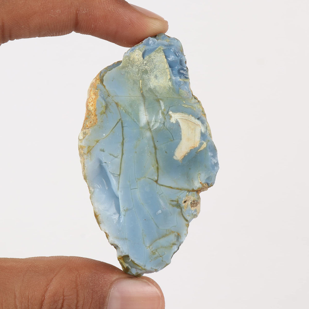 GEMHUB Natural Rough Blue Opal 271.50 ct Healing Crystal for Reiki and Tumbling
