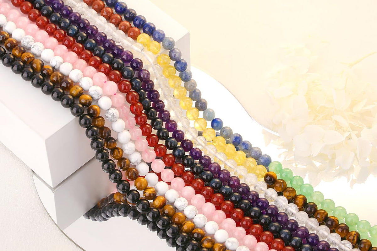 QINJIEJIE 100PCS Yellow Tigers Eye Beads 8mm Natural Stone Beads Round Loose Gemstone Bead for Bracelet Beading Crystal Jewelry Making DIY Necklace Earrings 0.32"