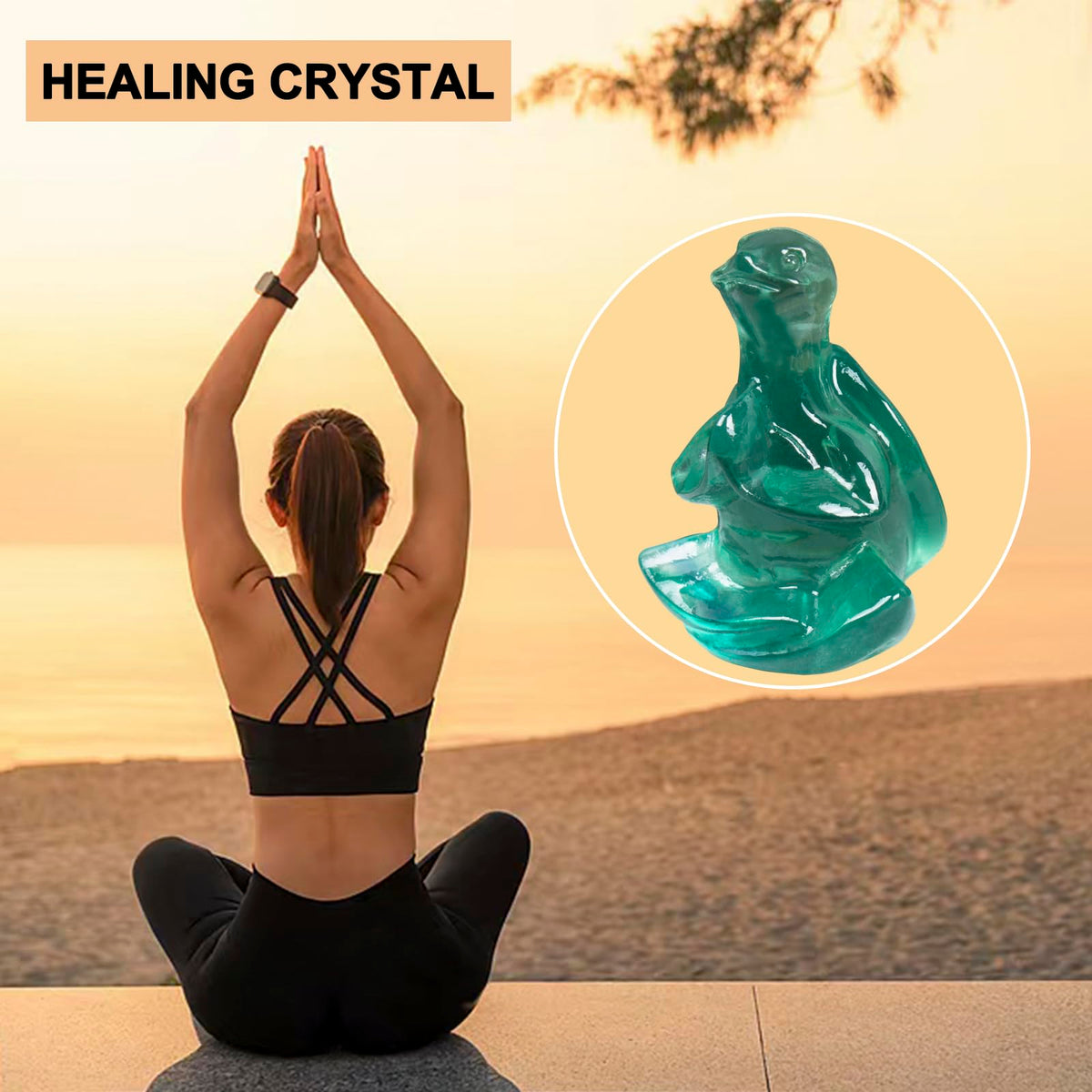 QLRSUXN Fluorite Sea Turtle Meditation Crystal Yoga Sculpture,Hand Carved Healing Figurine Spiritual Decor Chakra Balancing Gift,Zen Statue for Home Office Decorations