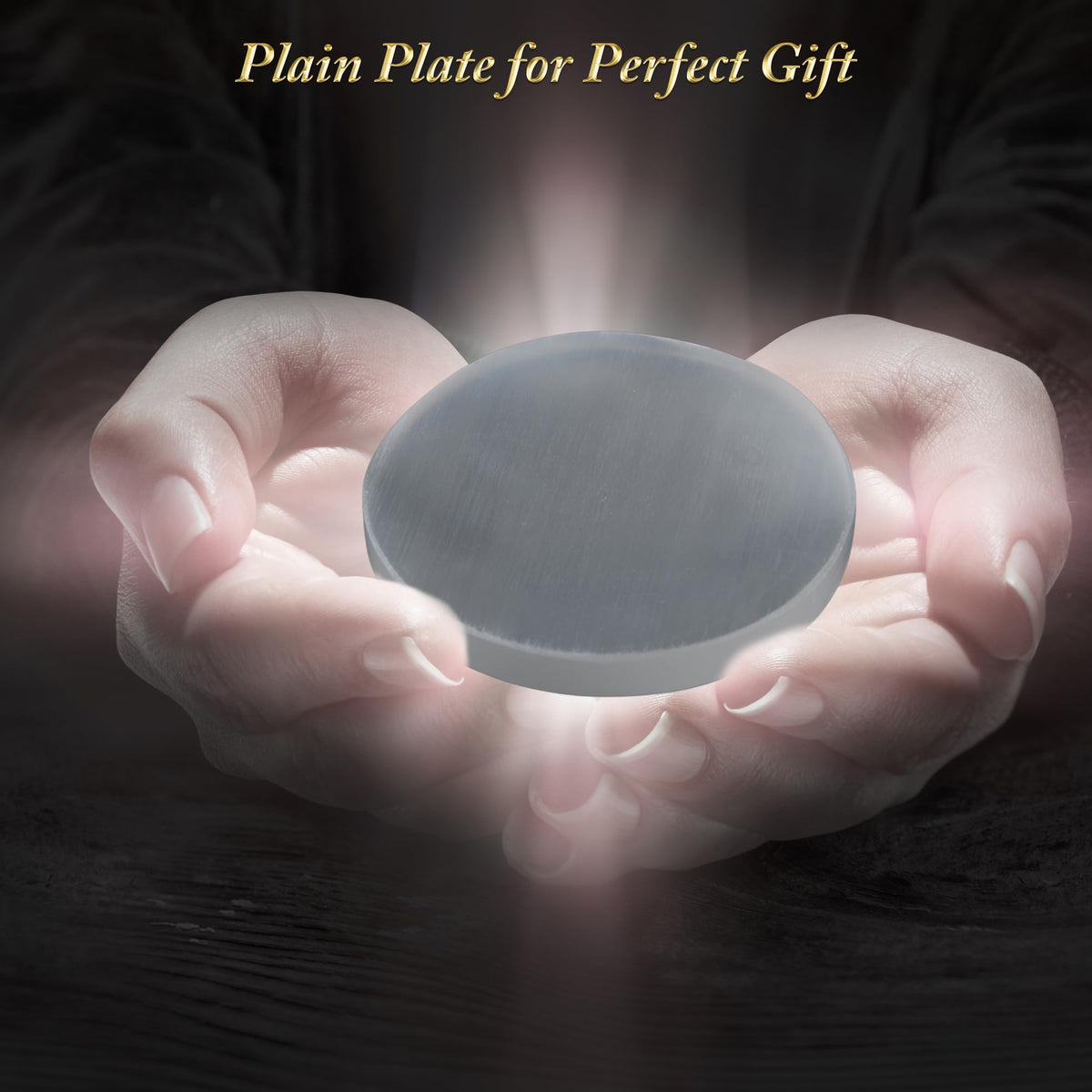 ANAYA AGATE Selenite Crystal Charging Plate - 3" Healing Stones Coaster - Round Disc for Home and Office Table Decor - Crystals and Healing Stones
