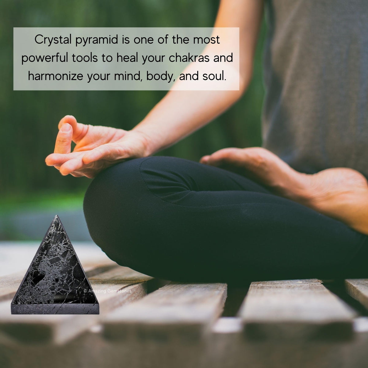 Amazing Gemstone Natural Black Tourmaline Pyramid Crystal Healing Stones - 2" Great Pyramid Figurine of Natural Stone Pyramid for Meditation, Reiki, Chakra Balancing and Crystal Pyramids Grid