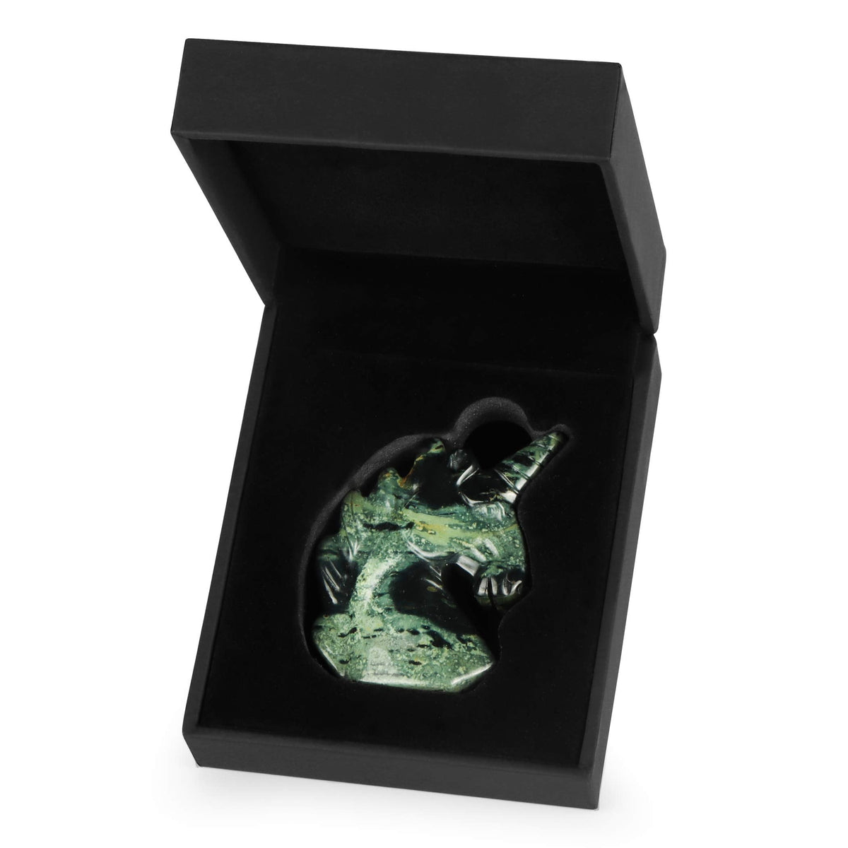 Artistone 3" Crystal Unicorn Figurines Statue,Hand Carved Kambaba Jasper Gemstone Magical Unicorn Healing Stones Collectibles Christmas Ornaments