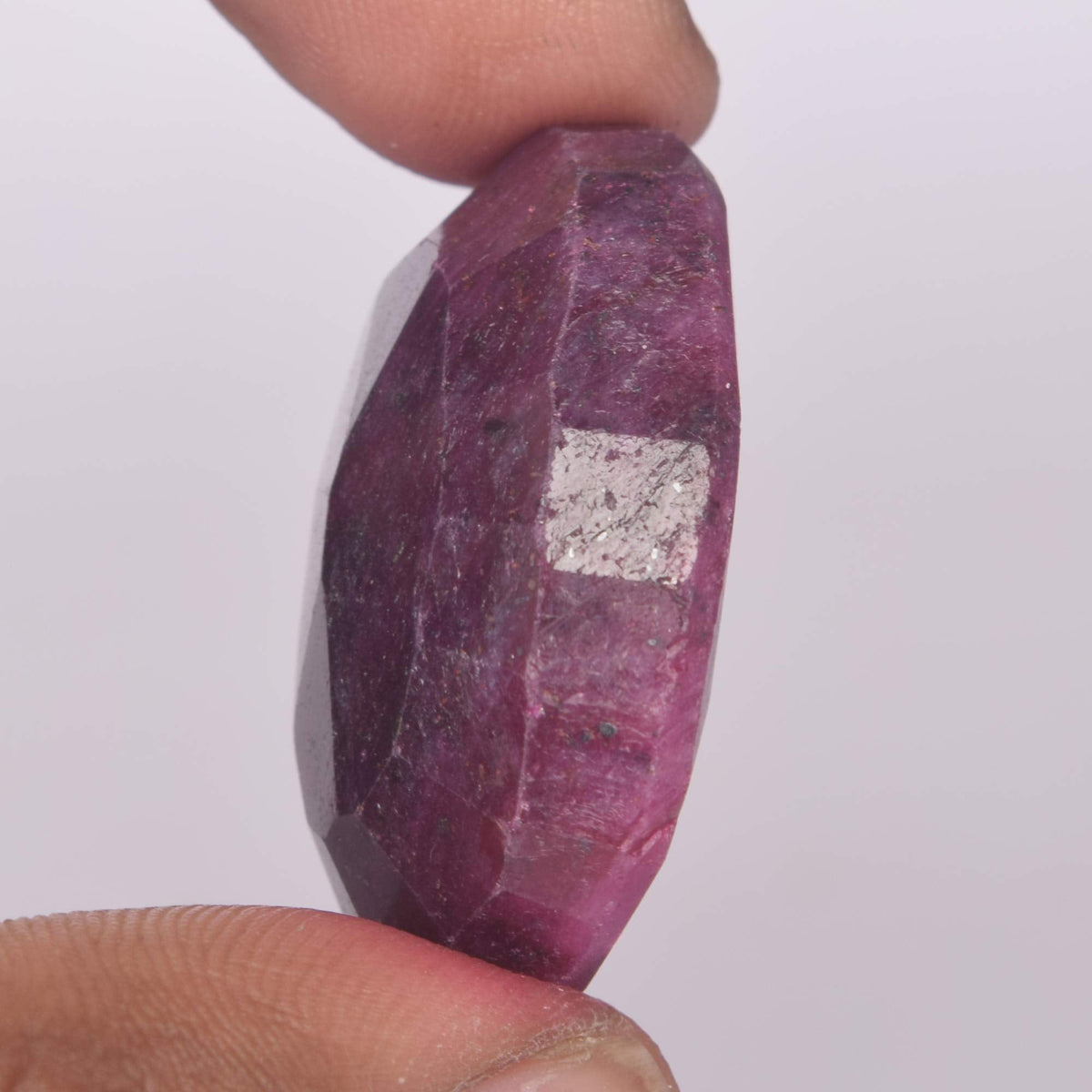 Natural Red Ruby Stone,Cetrtified Red Colored Ruby Stone 95.50 Carat Red Ruby Oval Faceted Shape Gemstone EW-394