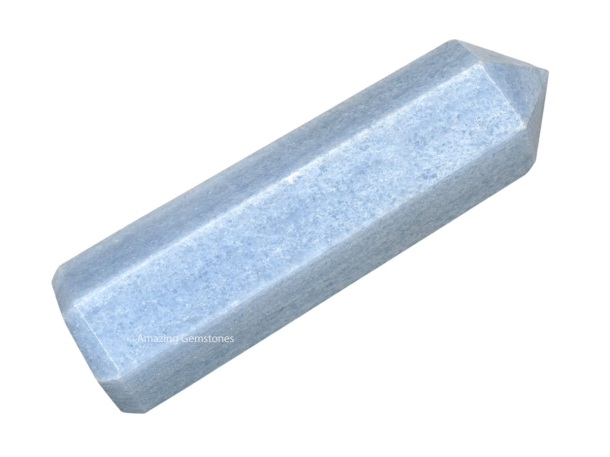 Amazing Gemstone Large Blue Calcite Celestite Crystal Towers ~ Natural Healing Crystal Point Obelisk for Reiki Healing and Crystal Grid (5.5 to 6 INCH)